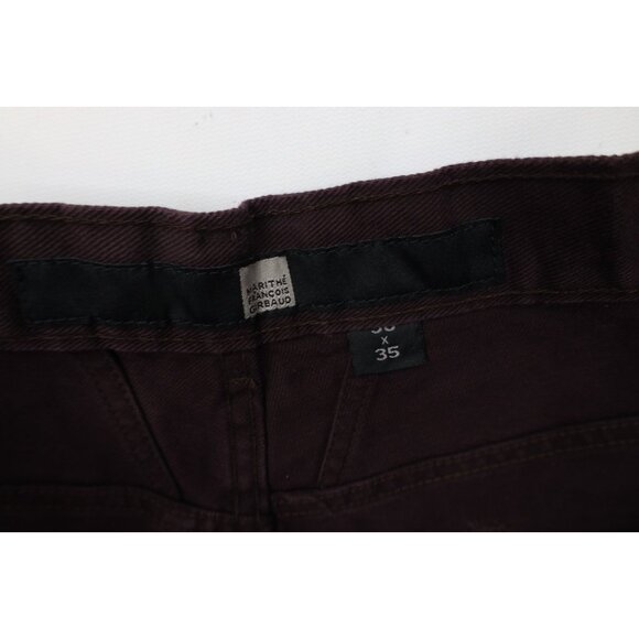 Deadstock Vintage 90s Marithe Francois Girbaud Mens 38x35 Baggy Wide Leg Jeans - Picture 9 of 15